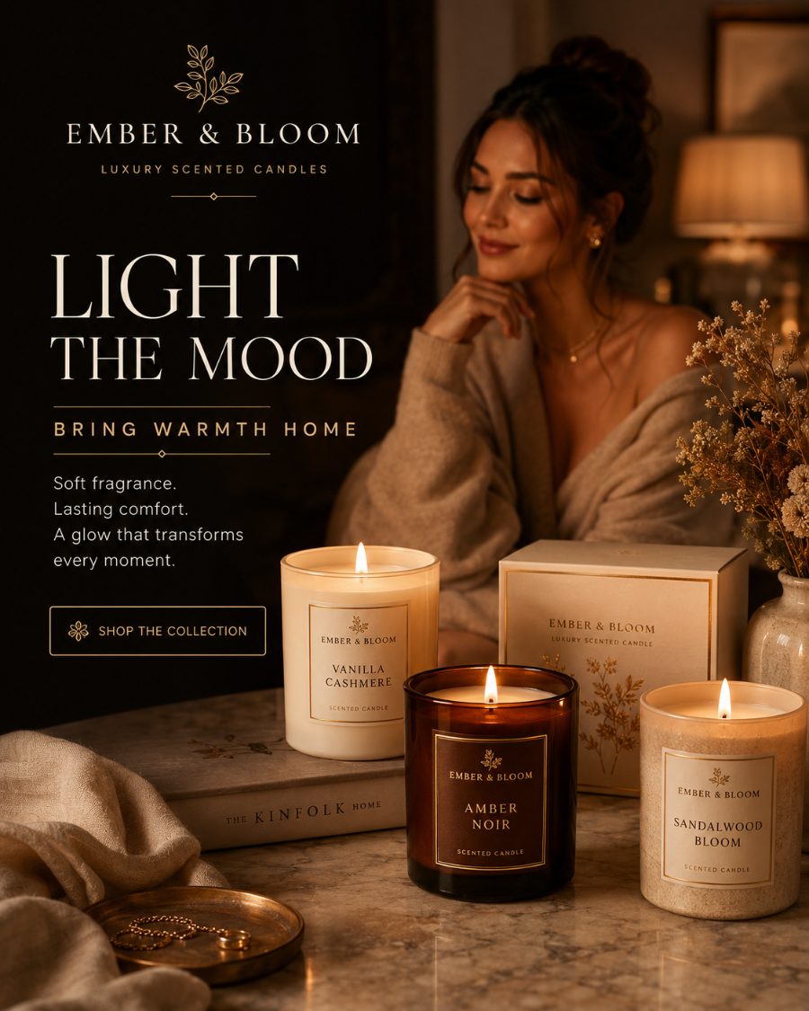 Ember & Bloom campaign content