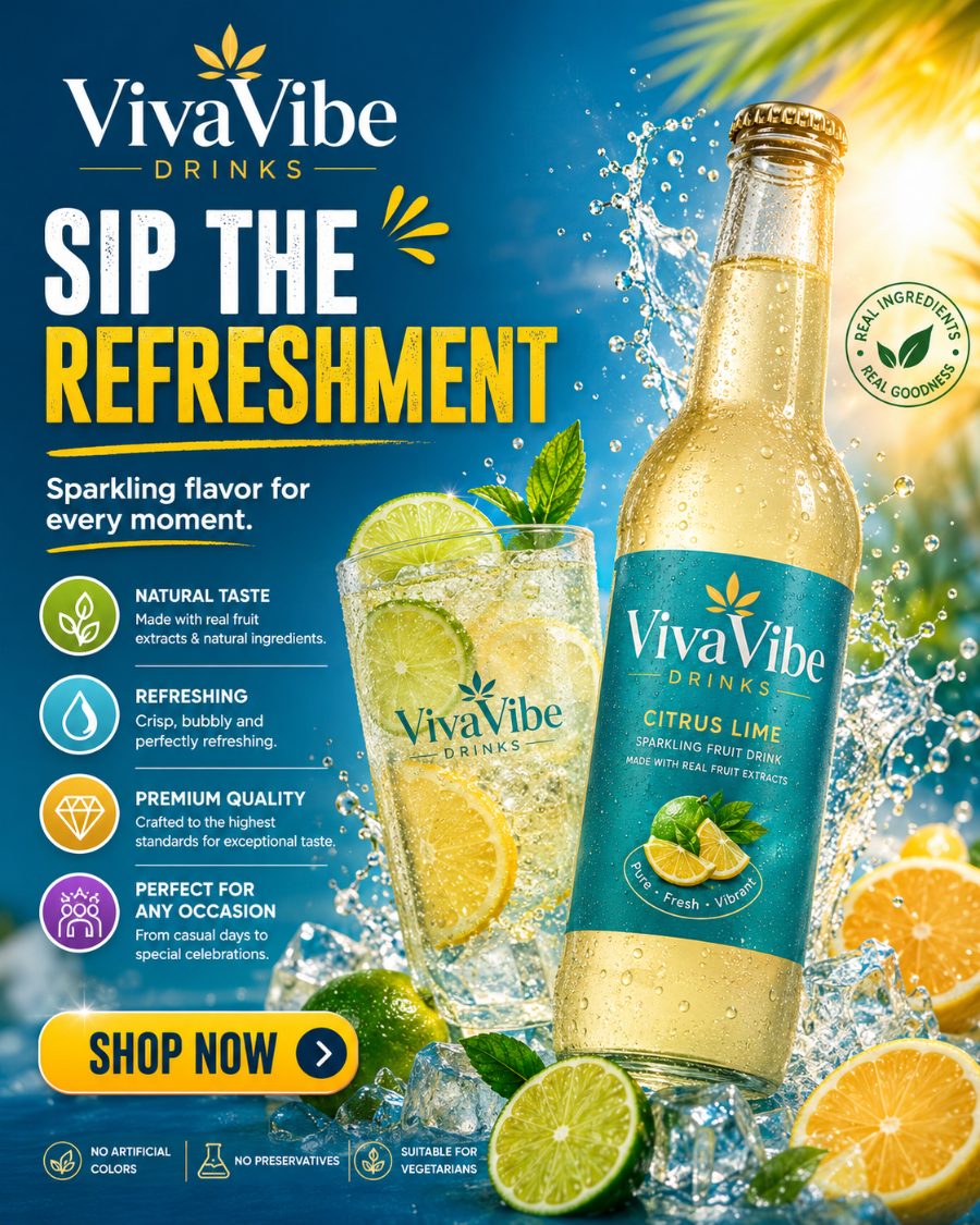VivaVibe Drinks campaign content
